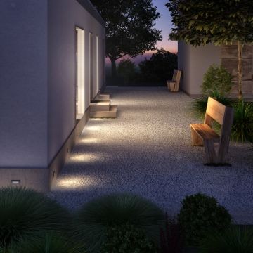 GORDIQ L süllyesztett lámpa antracitszürke 230V LED 3W IP65 3000K