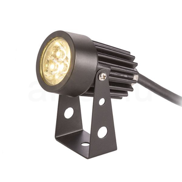 GUN leszúrható fekete  230V LED 3x1W 30° IP65  3000K