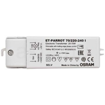TRAFO 20-70W 12V AC DIMM   12V 70W