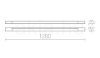 AMENITY 120 fali lámpa króm 230V LED 14W IP44 3000K