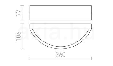 LESA fali lámpa fekete  230V LED E27 15W IP54