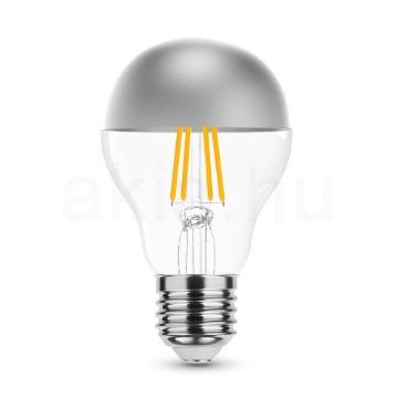 Filament A60 Silver Top LED izzó ezüst tetővel