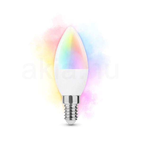Modee LED Smart (Tuya Wi-Fi) Candle (Gyertya) C38 4,9W E14 180° RGB (470 lumen)