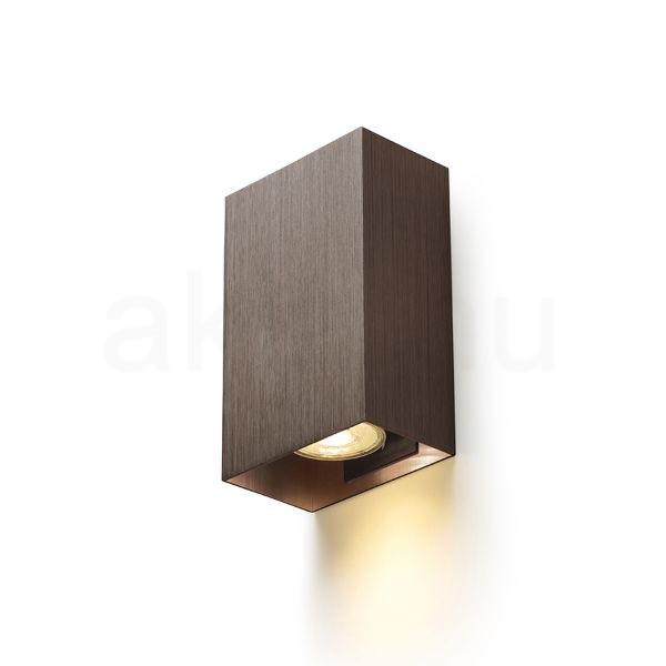CAPRI RC fali lámpa  csiszolt bronz 230V LED GU10 2x9W