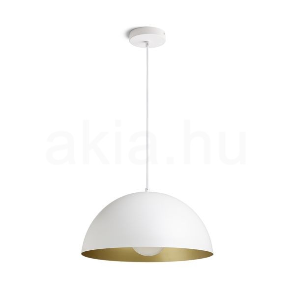 GLADYS 40 függő lámpa fehér/aranysárga 230V LED E27 30W