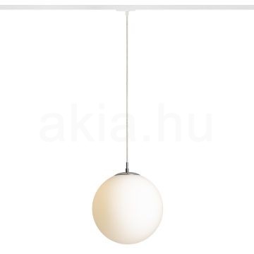 LUNA 30 egy áramkörös sínre  opál üveg/króm 230V LED E27 15W