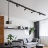 DUDE háromfázisú áramkörös sínre fekete  230V LED GU10 9W