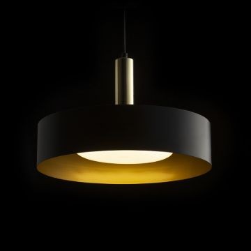 GIULIA 40 függő lámpa fekete/aranybarna sárgaréz 230V LED E27 30W
