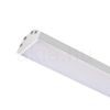LED PROFILE J felületre szerelhető 1m fehér matt akrilát/alumínium 