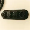 Fényes fekete porcelán keret dekor installációkhoz